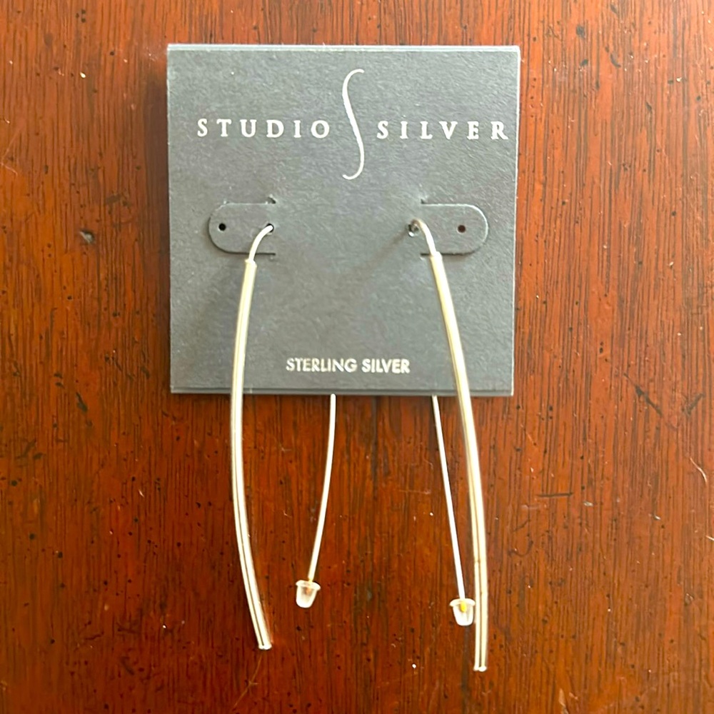 Silver earrings